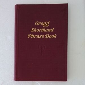 Gregg Shorthand Phrase Book - Red Cover